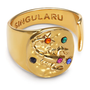 Anello Organic Colors Zodiac Placcato Oro