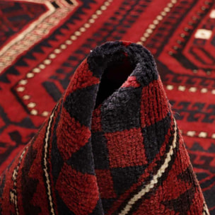 Tapis d'orient au motif oriental, noué main en laine, AJUNE