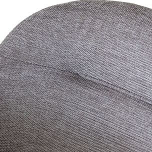 Lot de 2 chaises en tissu gris SAFFI