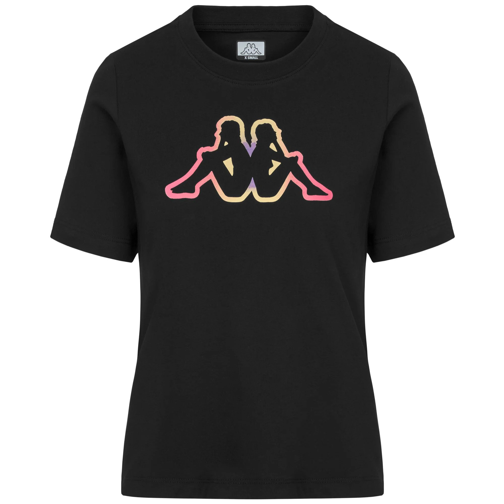 Kappa - T-Shirts & Top Donna Nero - Logo Inna