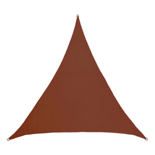 Voile d'ombrage Elyora 3x3x3m acajou
