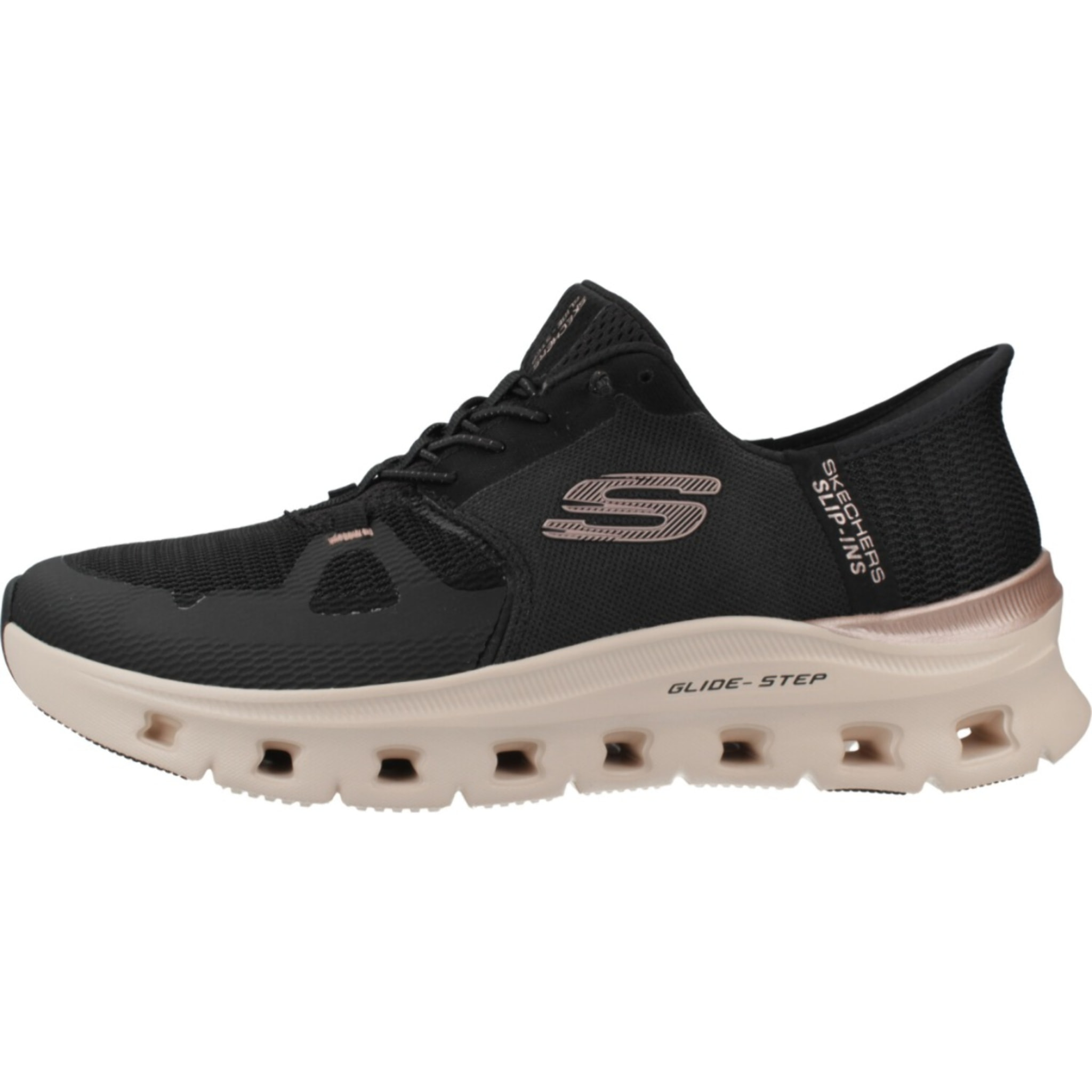 Sneakers De  Mujer Glide-step Pro Radiant Stri Negro