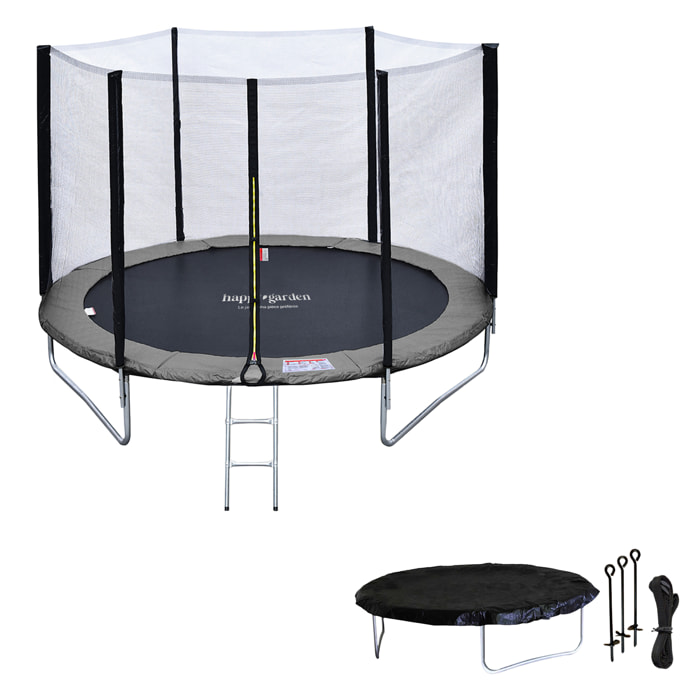 Trampoline réversible avec accessoires -