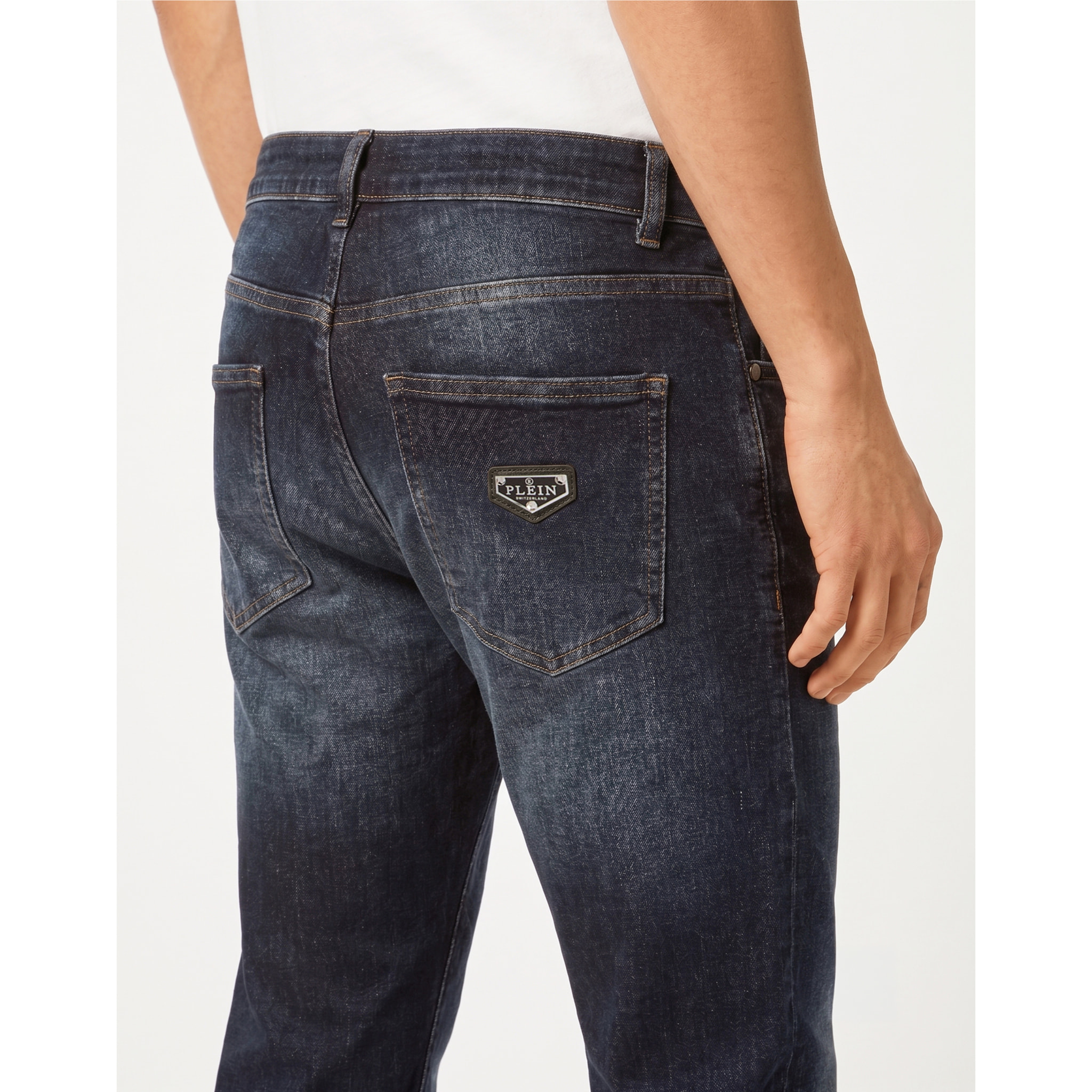 PHILIPP PLEIN Vaqueros de corte slim BASIC