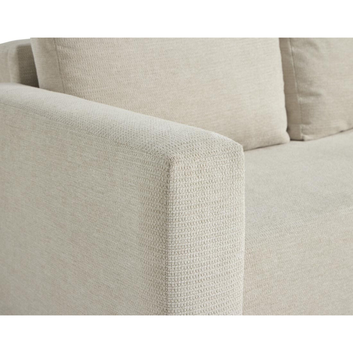Canopy - canapé d'angle réversible - 4 places - convertible avec coffre - en tissu texturé - Beige