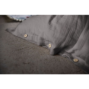 Housse De Couette 100% gaze De Coton Granit