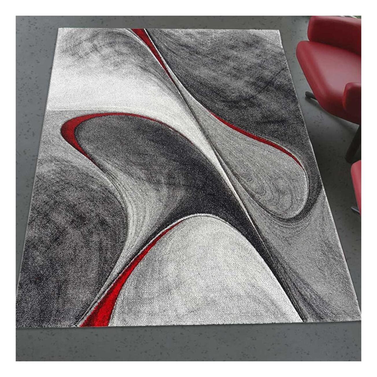 Tapis moderne Tavo avec motif de gouttes d'eau