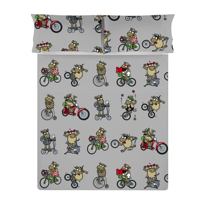 Sábana Encimera Tribikes - 100% algodón - 150 hilos