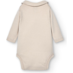 Body cruzado bebé manga larga con cuello