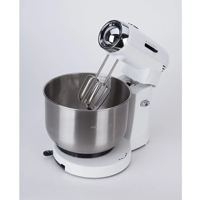 Batidora amasadora JATA MZ670 con 5 velocidades. 4 accesorios. Bol de 3,5 litros