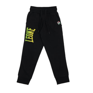 Pantalones de sudadera básicos con logo grande para niños