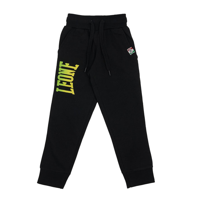Pantalones de sudadera básicos con logo grande para niños