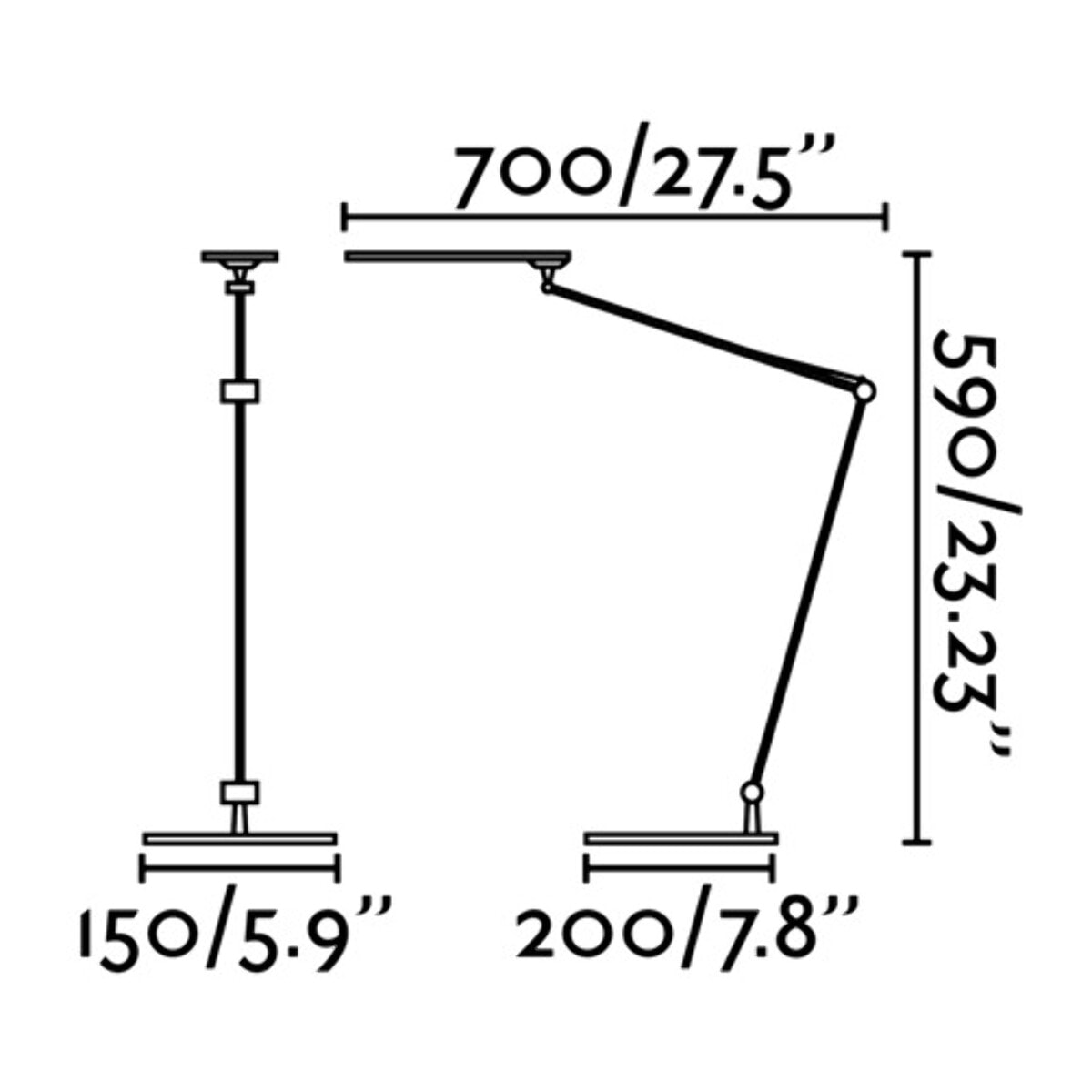 ITO Lampe de bureau noire