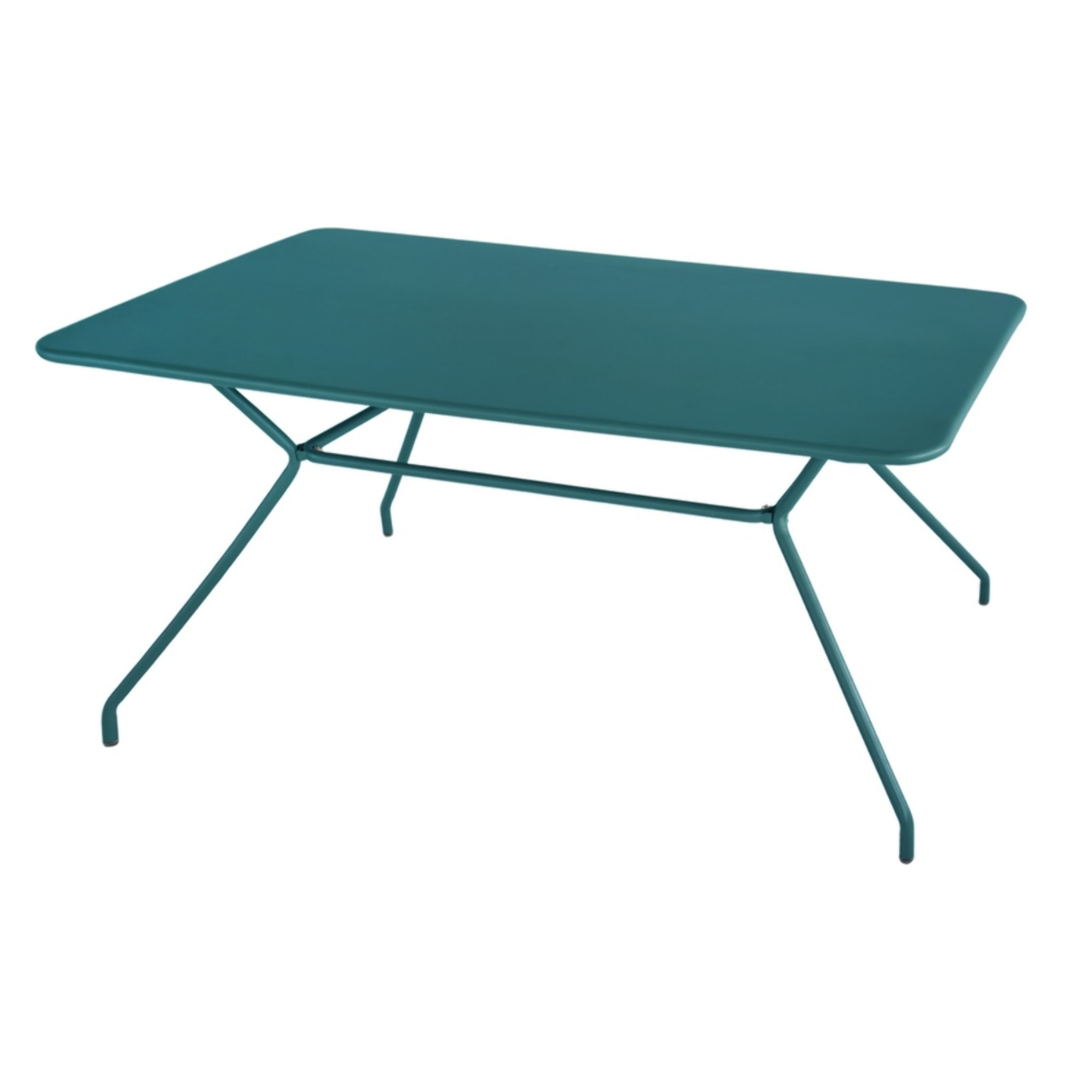Tavolo da giardino 150x80 cm in metallo turchese - Cara