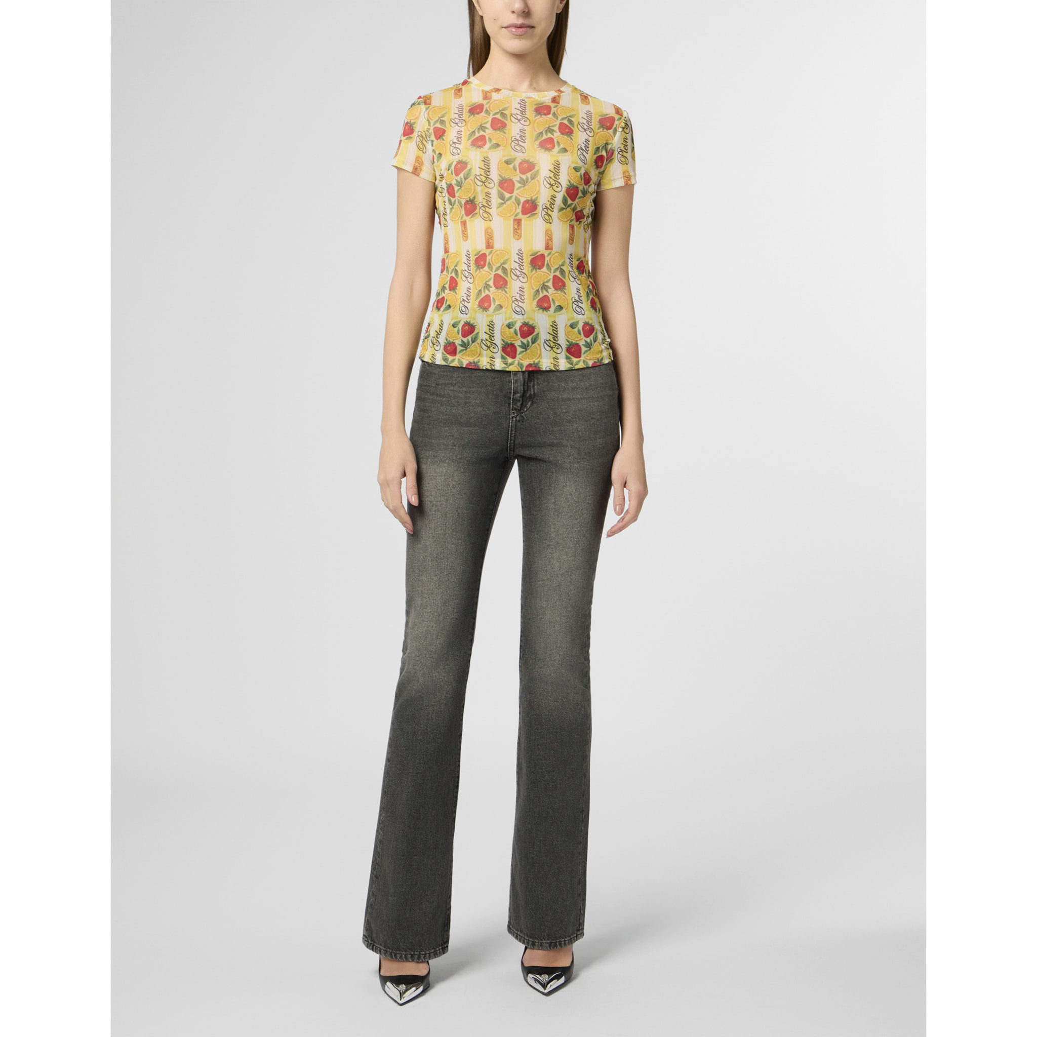PHILIPP PLEIN Tulle Sexy Pure Fit T-Shirt Gelato