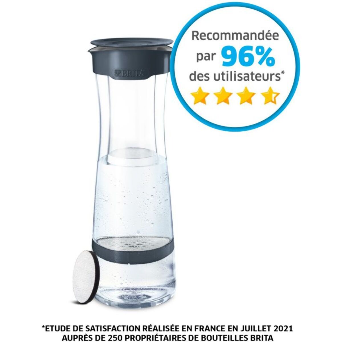 Bouteille BRITA FILL&SERVE MIND gris foncé