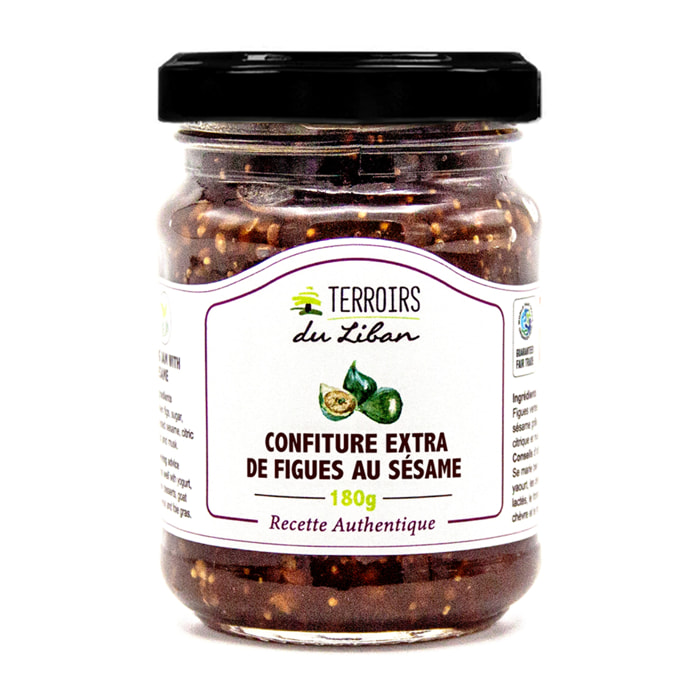 Confiture Extra de Figues au Sésame - 180g - Terroirs du Liban