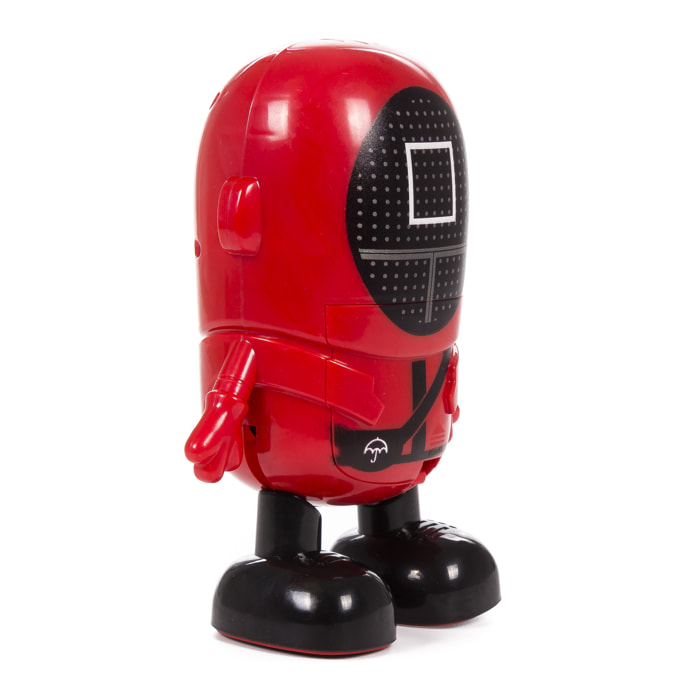 Squid DAM ballerino con musica e luci LED. Guardiano Quadrato. 18cm.