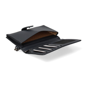 Portafoglio da donna In Vera pelle Made in Italy 17x9,5x2 cm