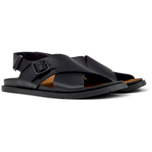 Sandalias - CAMPER Lluc Sandal - Negro - Cuero liso