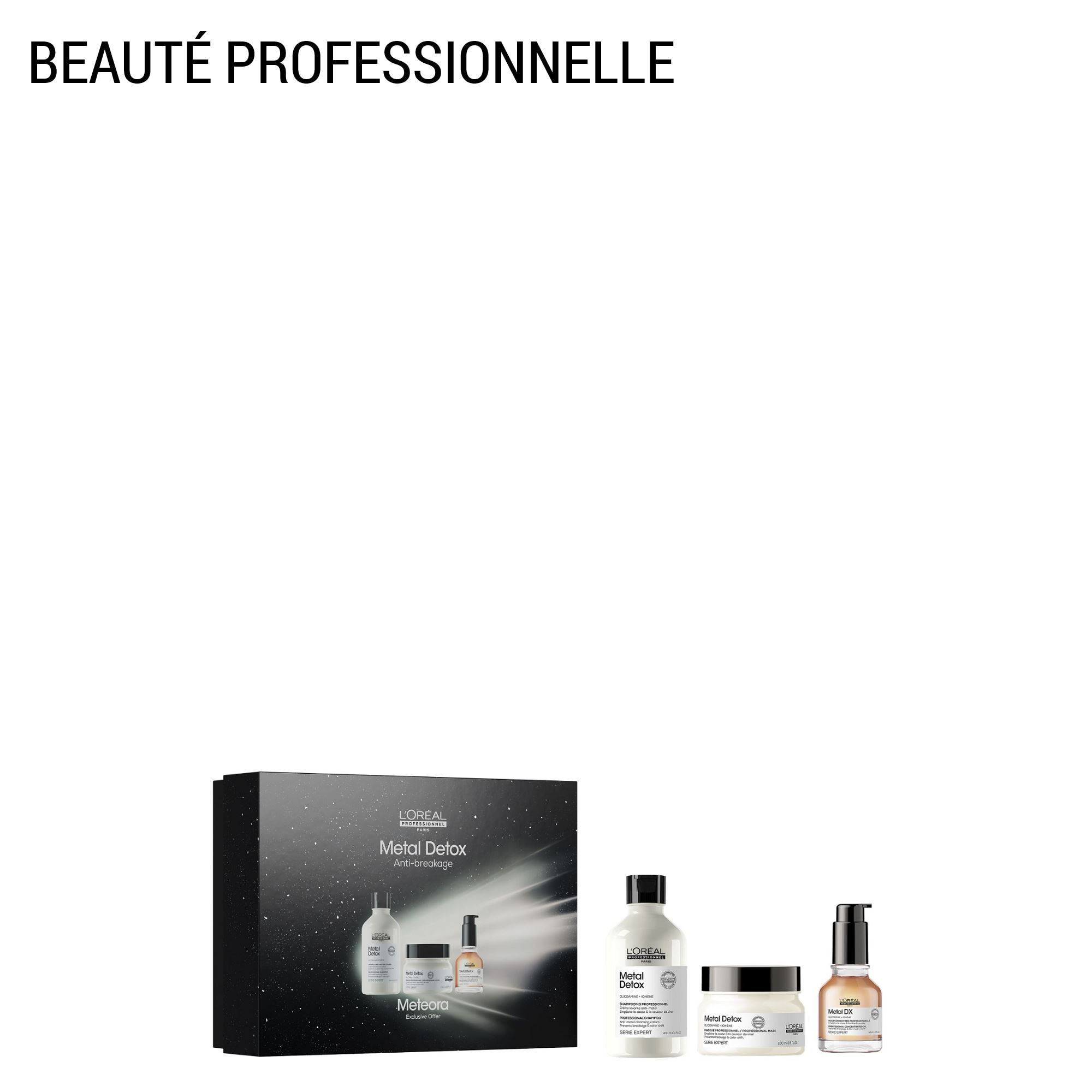 Serie Expert Metal Detox - Coffret Shampooing 300 ml + Masque 250 ml + Huile Concentrée 50 ml