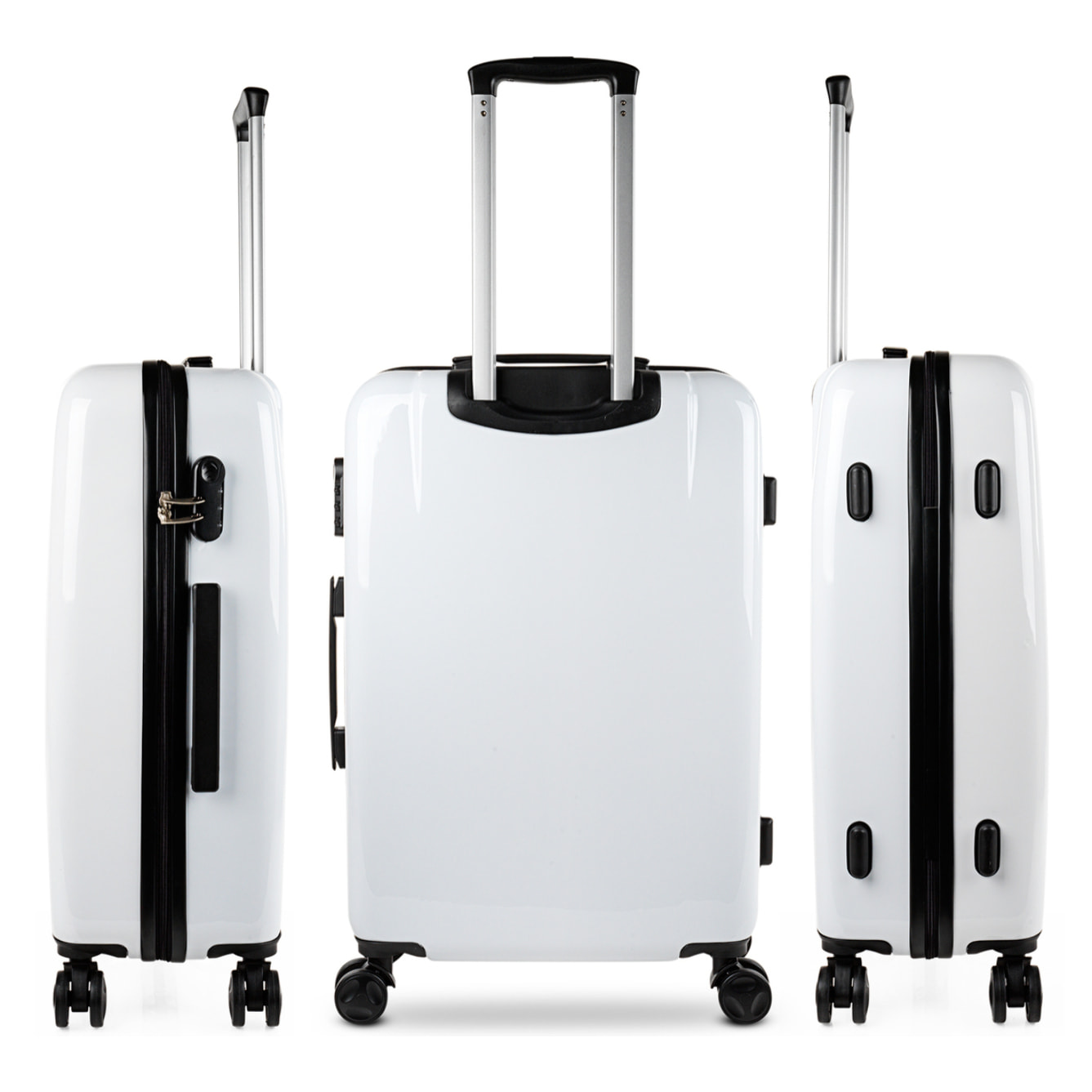 Juego De Maletas Pc Itaca Base Blanco Blanco Hello