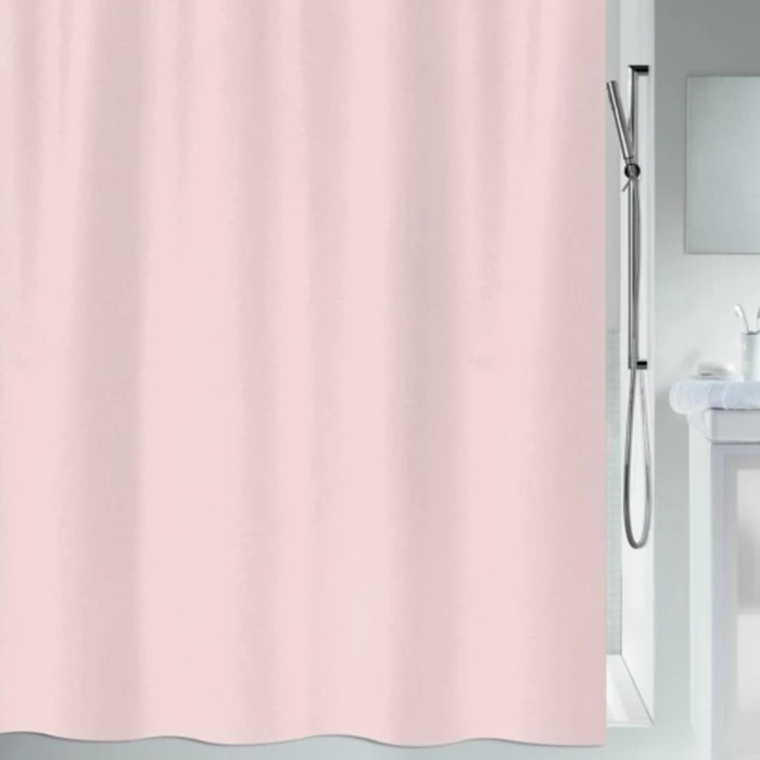 Spirella Rideau de douche Polyester PRIMO 180x200cm Rose Clair