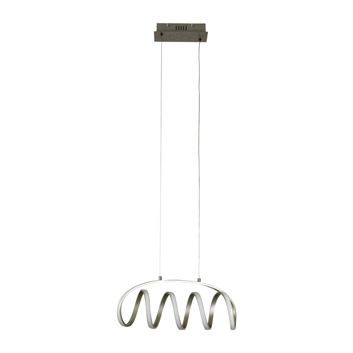 FORLIGHT Colgante LED 30W Blanco Neutro - 4000K Gris Merengo para Interior para Comedor, Sala de Estar