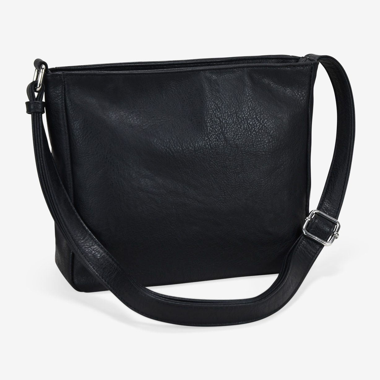 Bolso bandolera negro con bordado