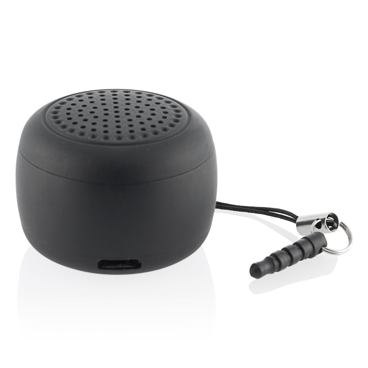 Mini Altoparlante Wireless Portatile - Nero - 3,5x3,5x2,5 cm