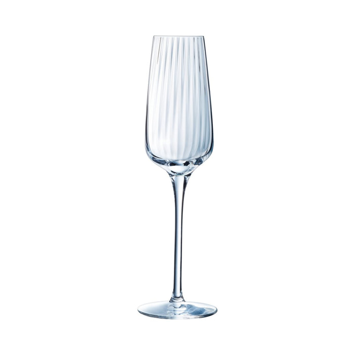 6 flûtes à champagne 21 cl Symétrie - Chef&Sommelier