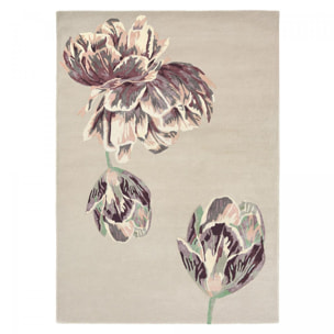 Tapis salon et chambre fait à la main en laine motif floral ULHA