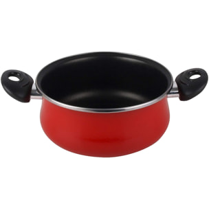 Magefesa PRAGA olla 24, acero esmaltado vitrificado, en granate, inducción y lavavajillas