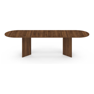 Table à manger extensible Gabin 200-300cm effet noyer