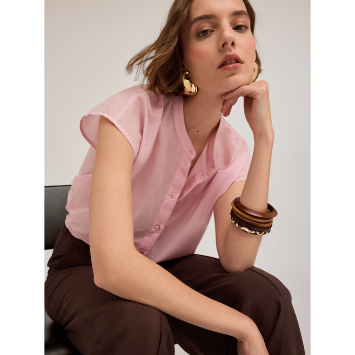 Motivi - Camicia con maniche a kimono - Rosa