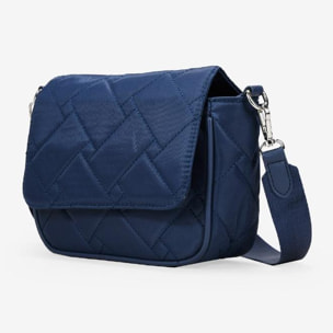 Bolso nylon azul con monedero