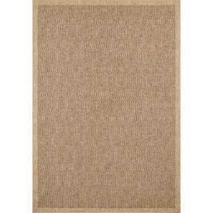 Tapis moderne effet jute naturel