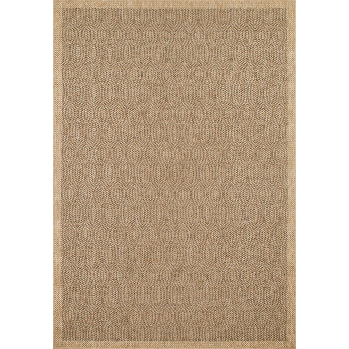 Tapis moderne effet jute naturel