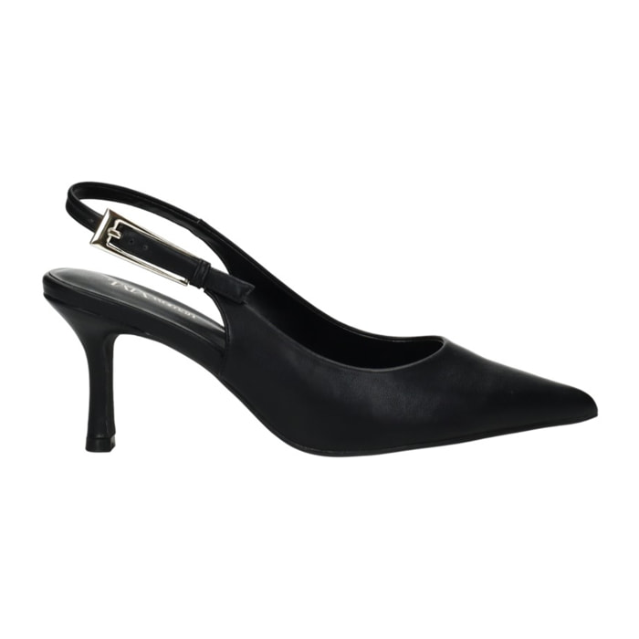 Décolleté sling back Donna Tata Italia Nero