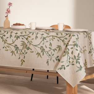 Nappe anti-tâches lin combiné ZARZA VERDE