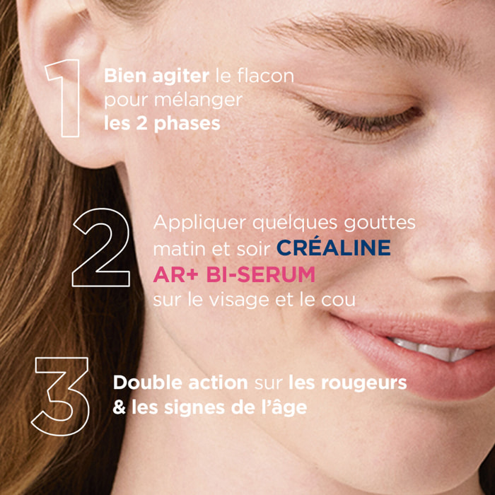 Crealine AR+ - Bi Sérum - Concentré anti-rougeurs bi-action 30 ml