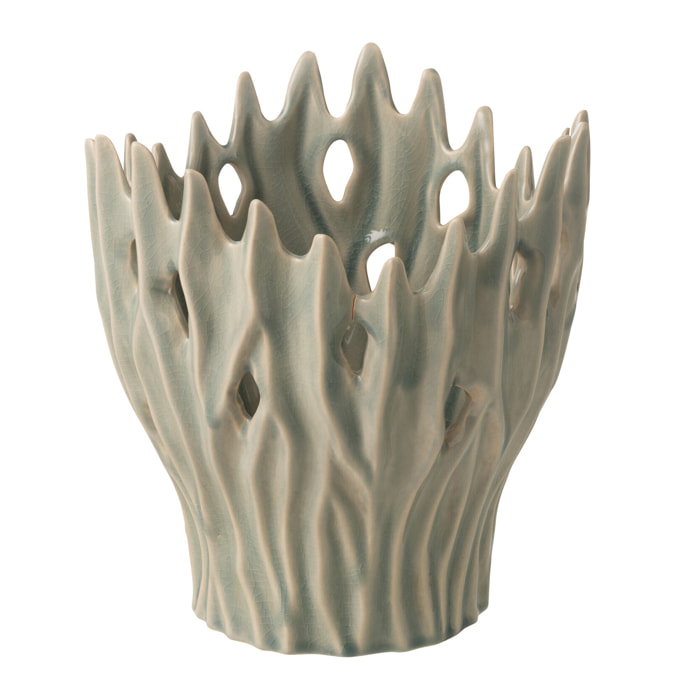 J-Line Vase Amy - porcelaine - bleu clair - small