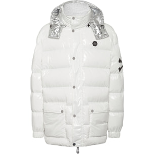 PHILIPP PLEIN Piumino lungo SKULL&BONES