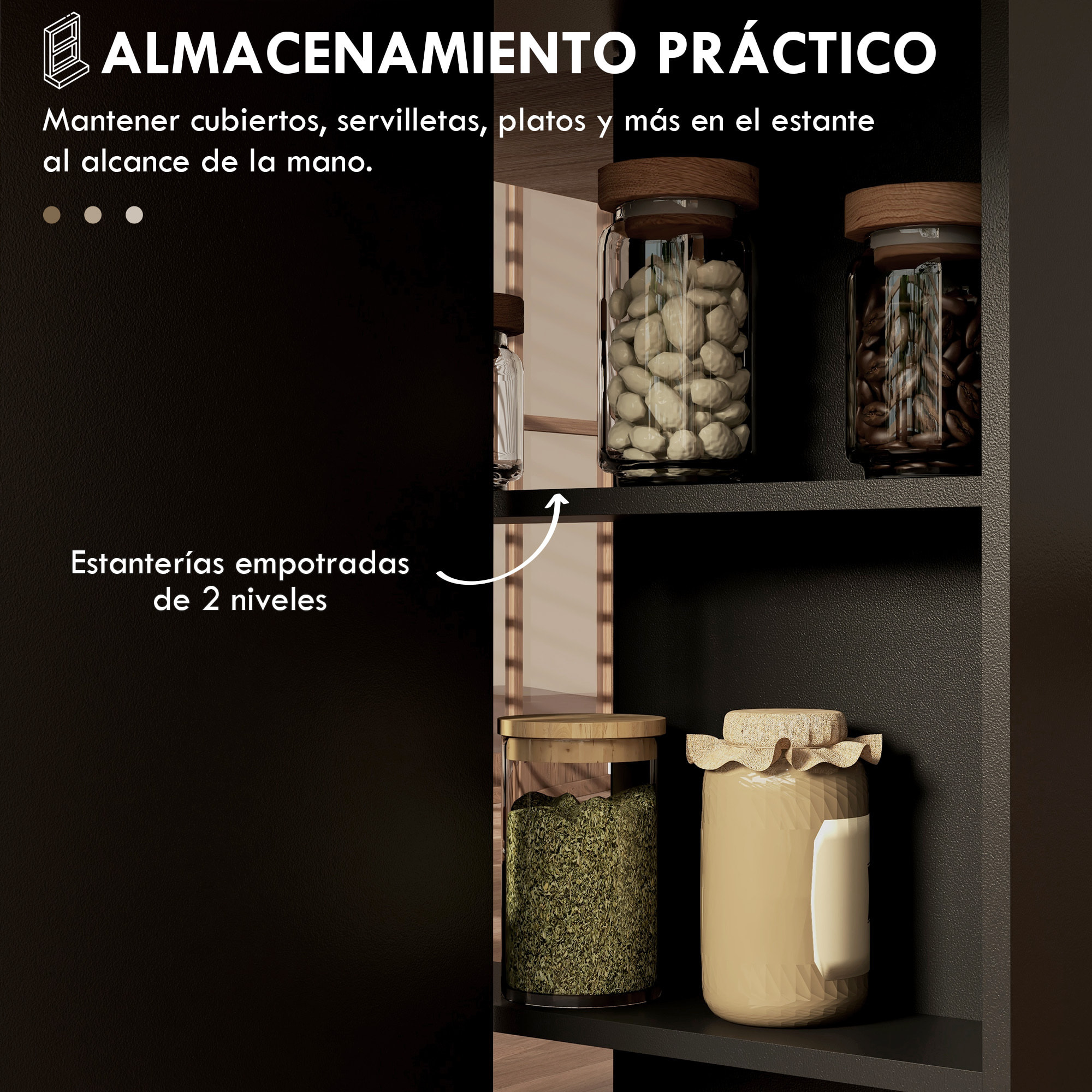 Mesa Plegable de Comedor Mesa de Cocina Plegable con Ruedas Alas Abatibles y Estantes Mesa Plegable para 4-6 Personas 75x140x74 cm Natural y Negro