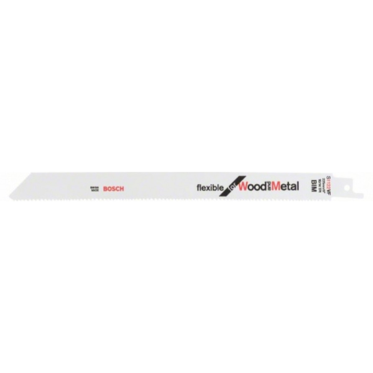 Lame scie sabre BIM S1122VF flexible Métal/Bois BOSCH 225 mm - Boite de 25 - 2608657559