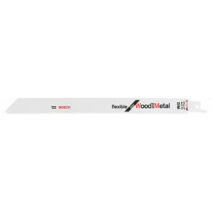 Lame scie sabre BIM S1122VF flexible Métal/Bois BOSCH 225 mm - Boite de 25 - 2608657559