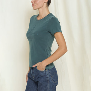 T-SHIRT GIROCOLLO CON STAMPA REPLICA