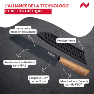 Couteau Santoku 31 cm Nirosta Flow