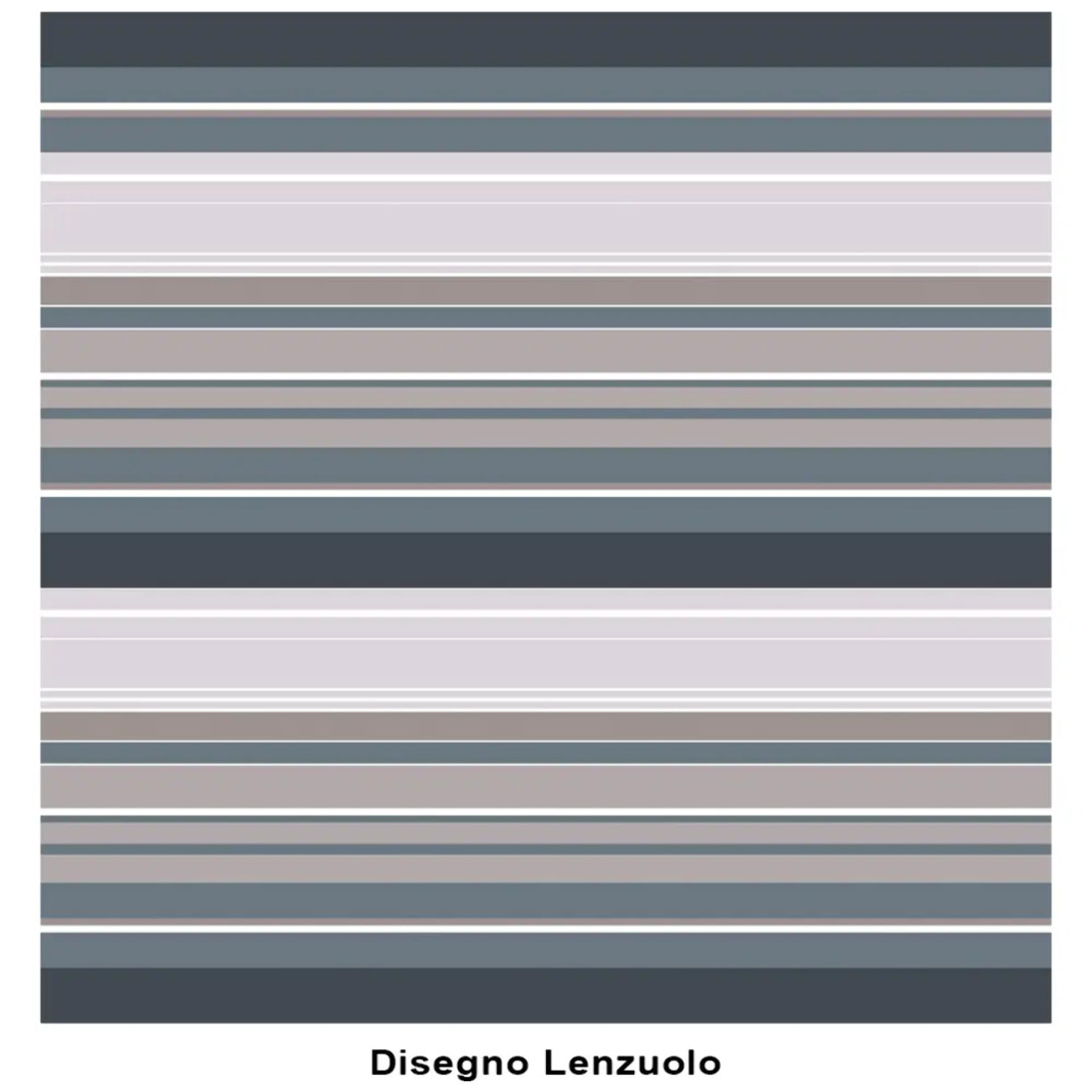 Lenzuolo superiore SCIA GRIGIO 100% Cotone e Made in Italy a righe moderno