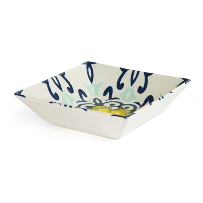 Set 6 Piatti Fondi 17 cm Excelsa – Amalfi, Ceramica Multicolore